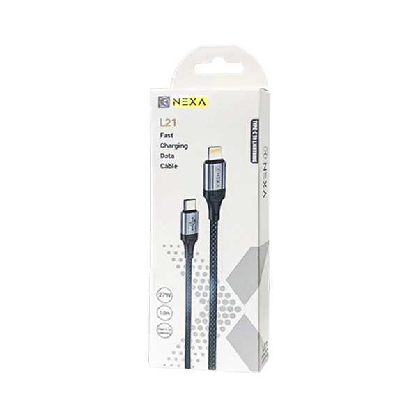 کابل تایپ سی به لایتنینگ Nexa 27W مدل L21 طول 1 متر