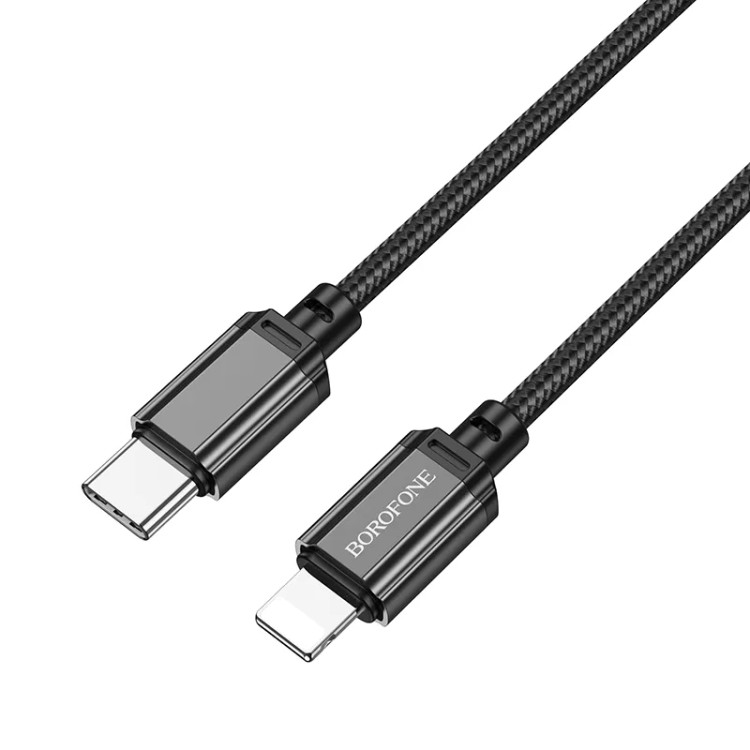 کابل تبدیل USB-C به لایتنینگ بروفون مدل BX87 20W طول 1 متر