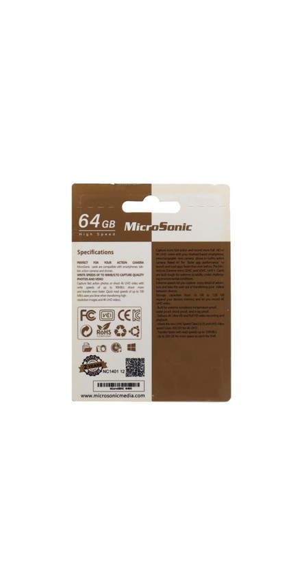 رم میکرو ۶۴ گیگ میکروسونیک ۱۰ ۳ MicroSonic 9MB/s