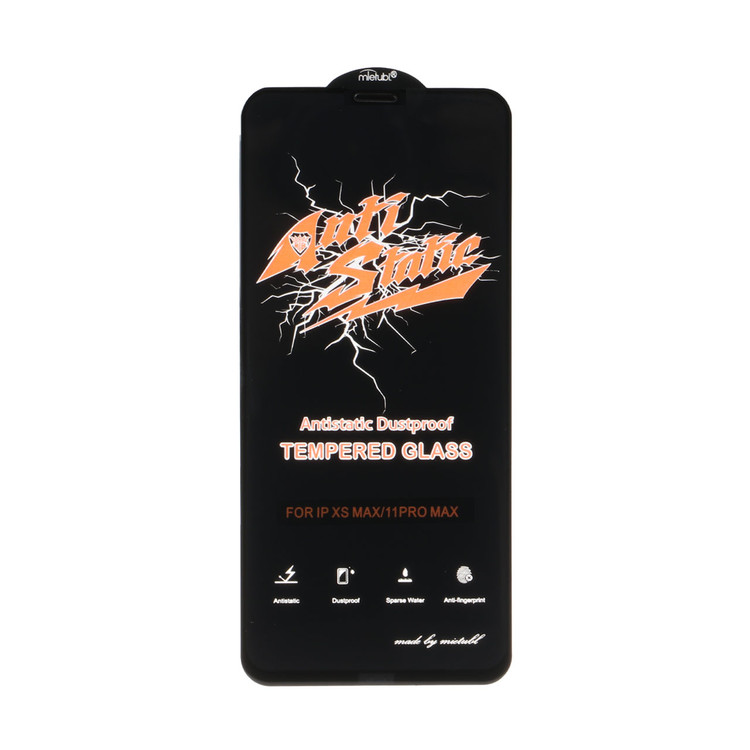محافظ صفحه نمایش شیشه ای Apple iPhone X max / iPhone XS Max / iPhone 11 pro max- Full Cover Anti Static Mietubl (بدون پک) - مشکی