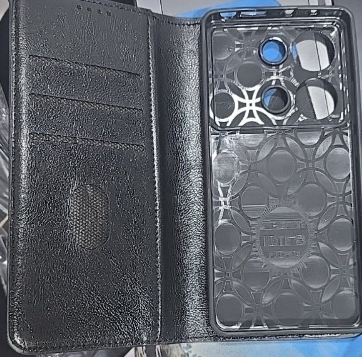 کیف چرمی مگنتی محافظ لنزدار Xiaomi Redmi Note 13 Pro 4G / Poco M6 Pro 4G