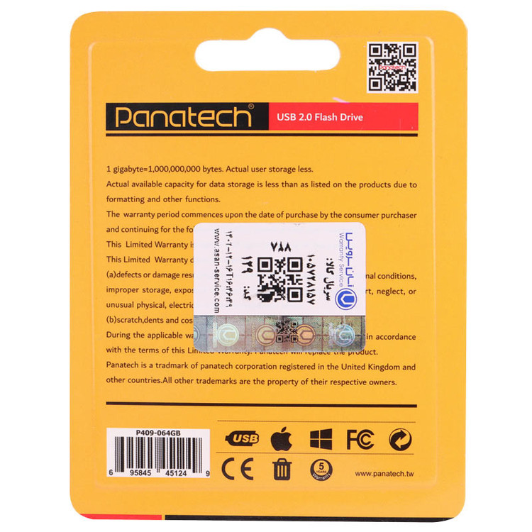 فلش 64 گیگ پاناتک Panatech P409 usb2