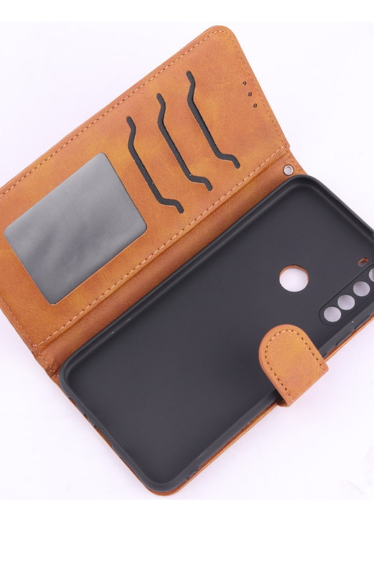 کیف چرمی مگنتی محافظ لنزدار Xiaomi Redmi Note ۸
