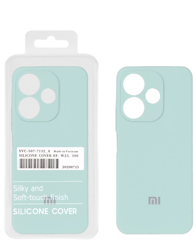 قاب سیلیکونی پاک کنی اورجینال درجه یک پک دار / Redmi 13 4G / Poco M6 4G