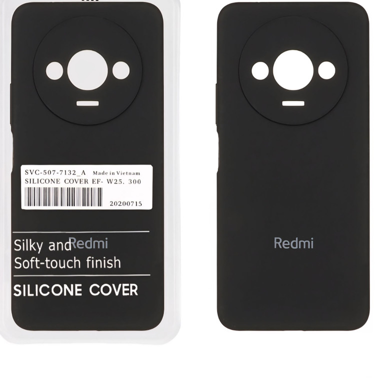 قاب سیلیکونی پاک کنی اورجینال درجه پک Xiaomi Redmi A3 / A3x / Poco C61 -
