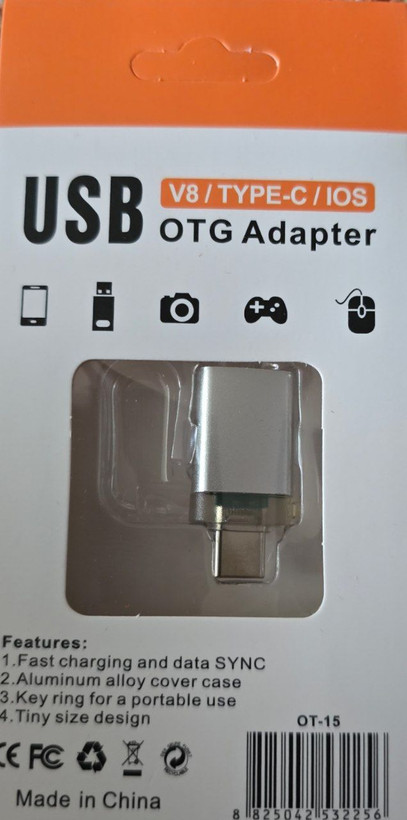 تبدیل USB OTG به Type-C شیائومی OT-15