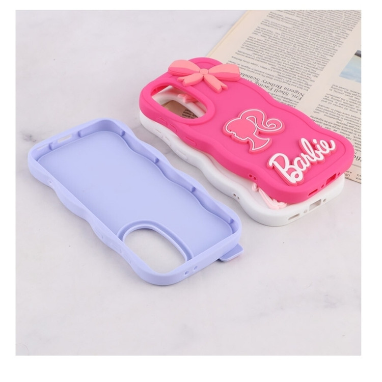 قاب موج دار سامسونگ Galaxy A۳۶ طرح Barbie برجسته