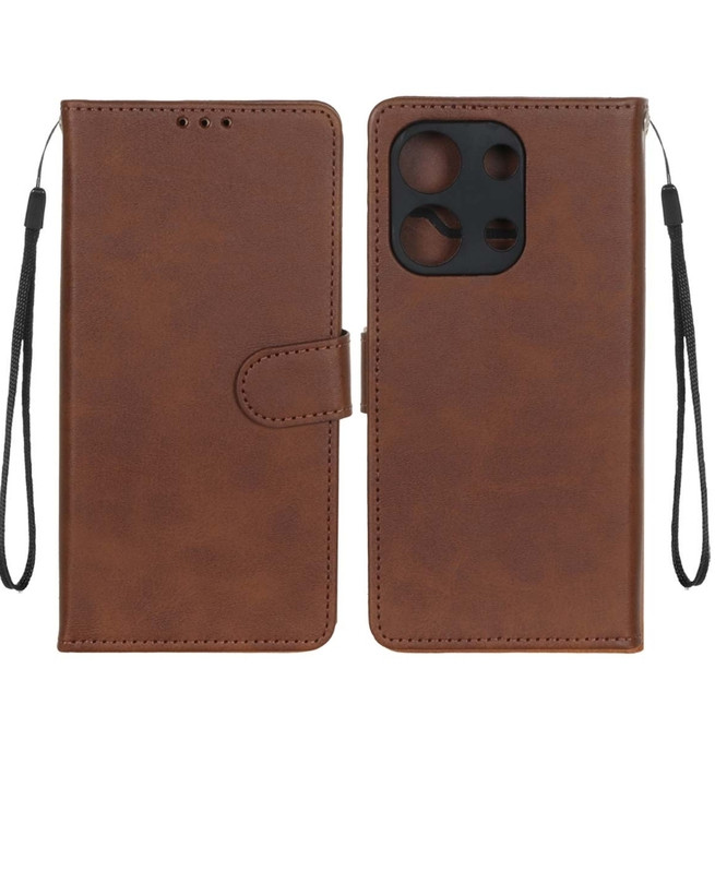 کیف چرمی مگنتی محافظ لنزدار Xiaomi Redmi Note 13 4G