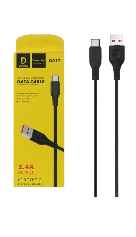 کابل تبدیل USB به USB-C دنمن مدل D01T فست شارژ