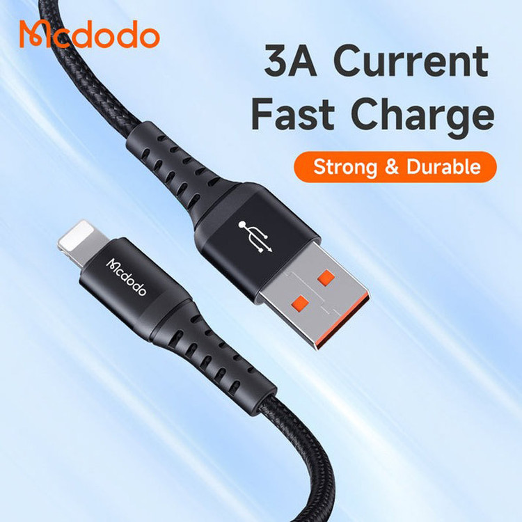 کابل کوتاه لایتنینگ فست شارژ 3 آمپر مک دودو CA-2260 طول 20 سانتی متر