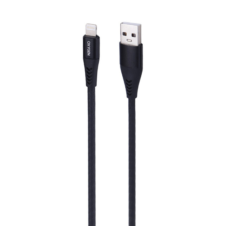 کابل لایتنینگ فست شارژ 3 آمپر اکسیژن LX-5 طول 1 متر
