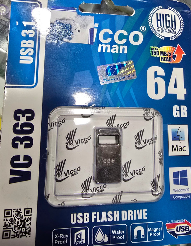 فلش 64 گیگ ویکومن ViccoMan VC363 USB3.1