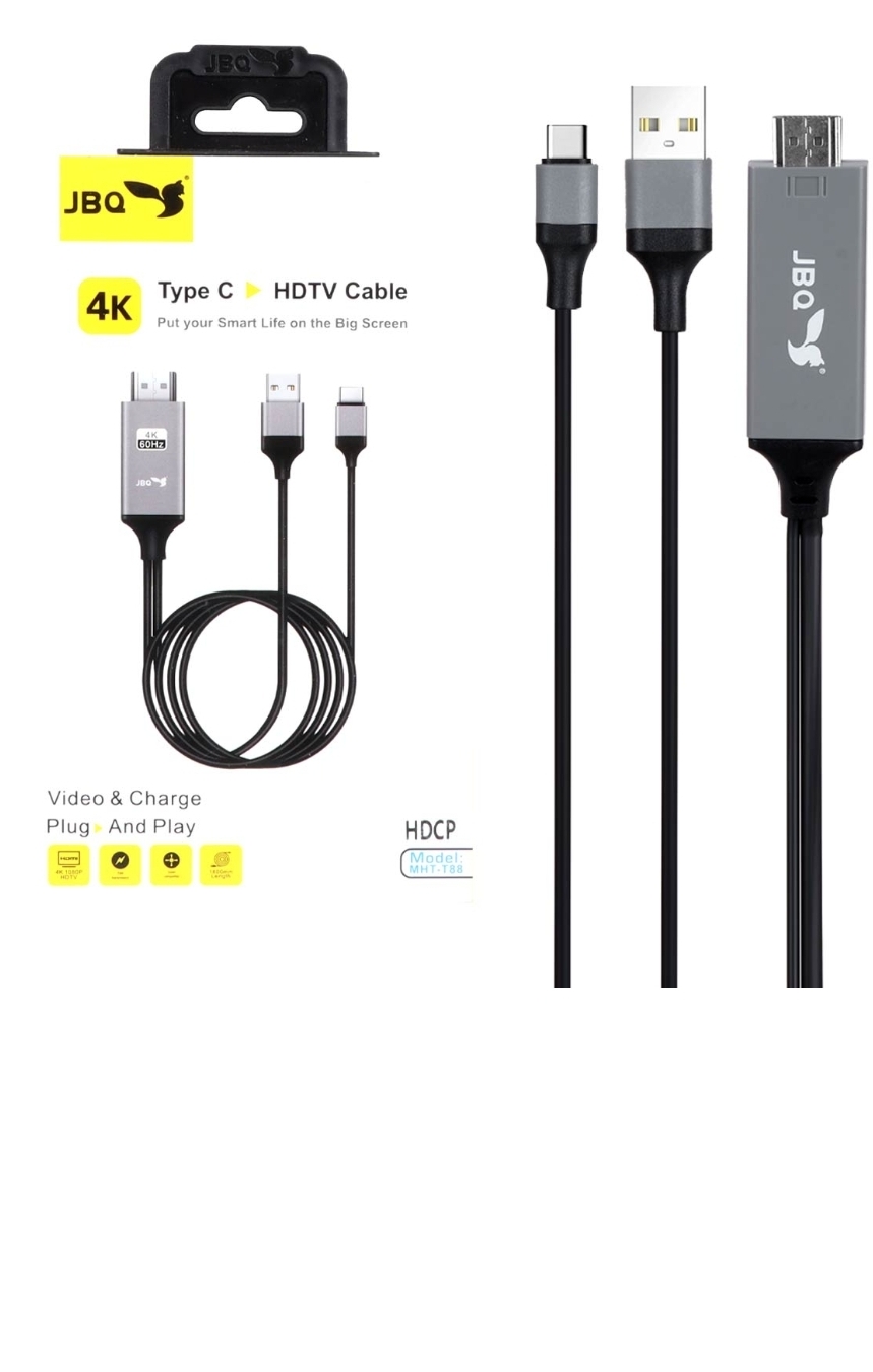 کابل JBQ Type-C To HDMI مدل MHT-T88