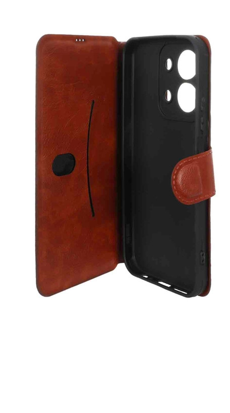 کیف موبایل چرمی مگنتی محافظ لنزدار Xiaomi Redmi 15c/Poco C85