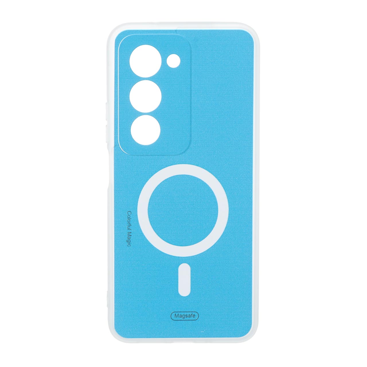 قاب Colorful Magic طرح مگ سیف محافظ لنزدار Xiaomi Redmi 15 4G - آبی کد